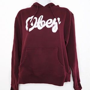 Obey | Maroon Graphic Hoodie